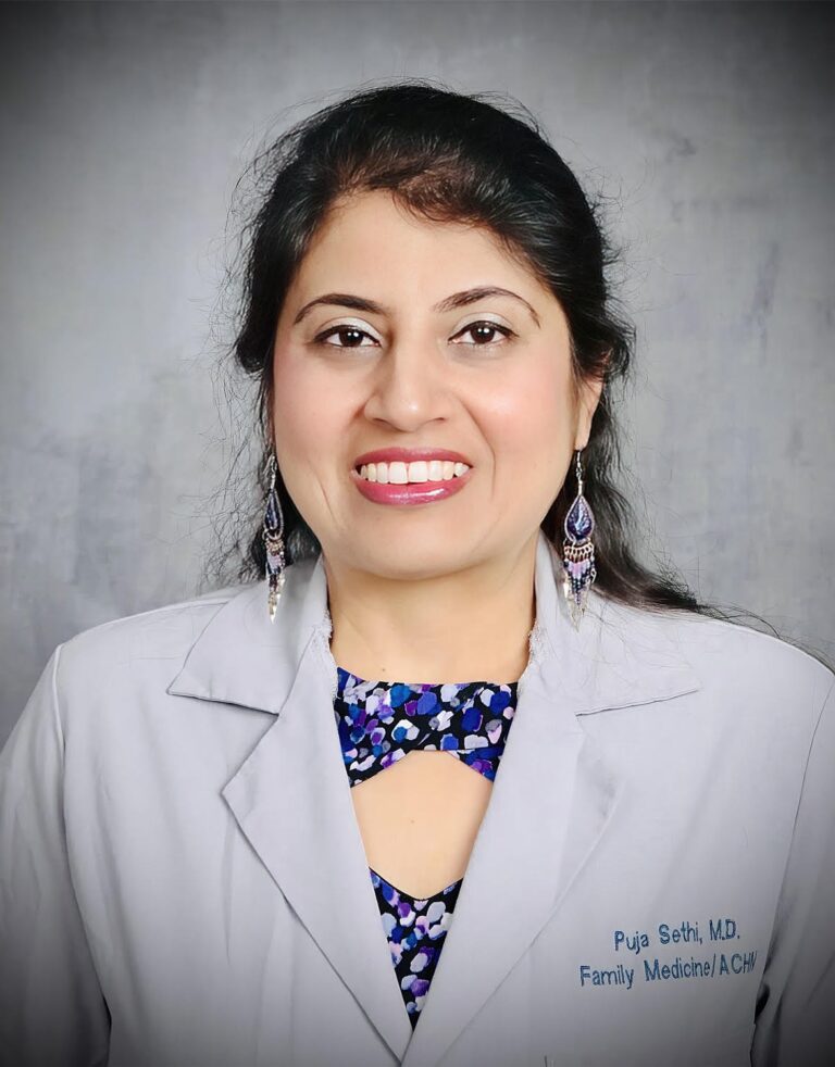 Dr. Puja Sethi, Family Medicine Physician.